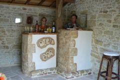 12- Comptoir/bar jardin/cave artisanal