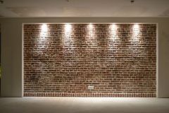 26- Mur en fausse brique artisanal fait à la main